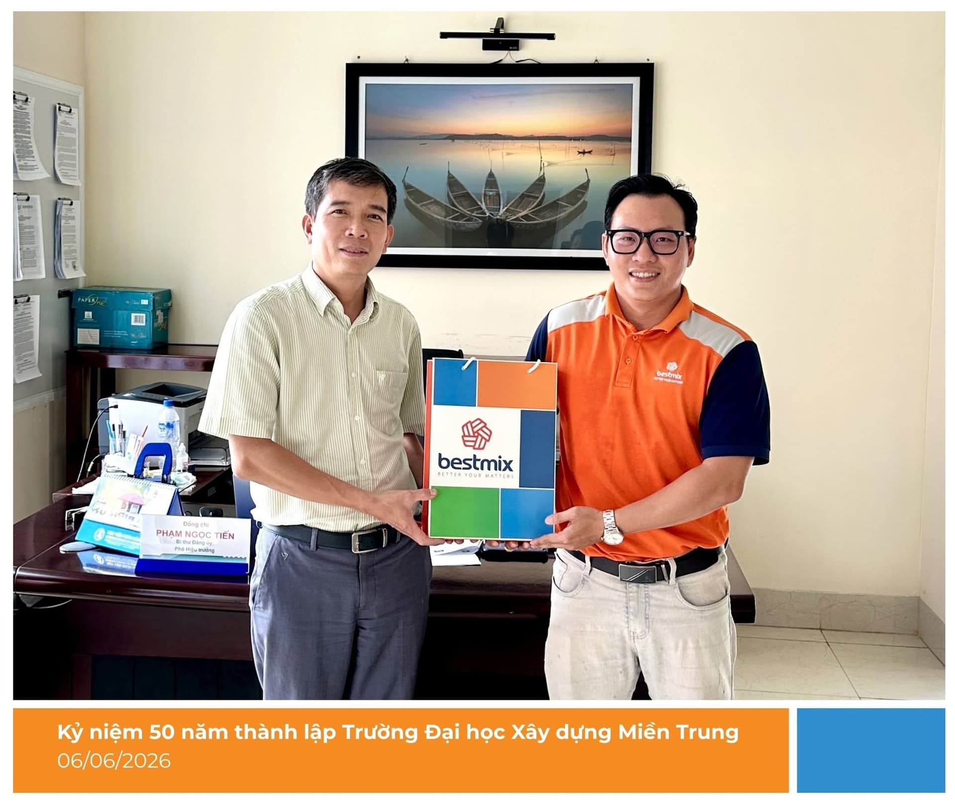 BESTMIX THAM GIA LỄ KỶ NIỆM 50 NĂM THÀNH LẬP TRƯỜNG ĐẠI HỌC XÂY DỰNG MIỀN TRUNG (06/06/2026)