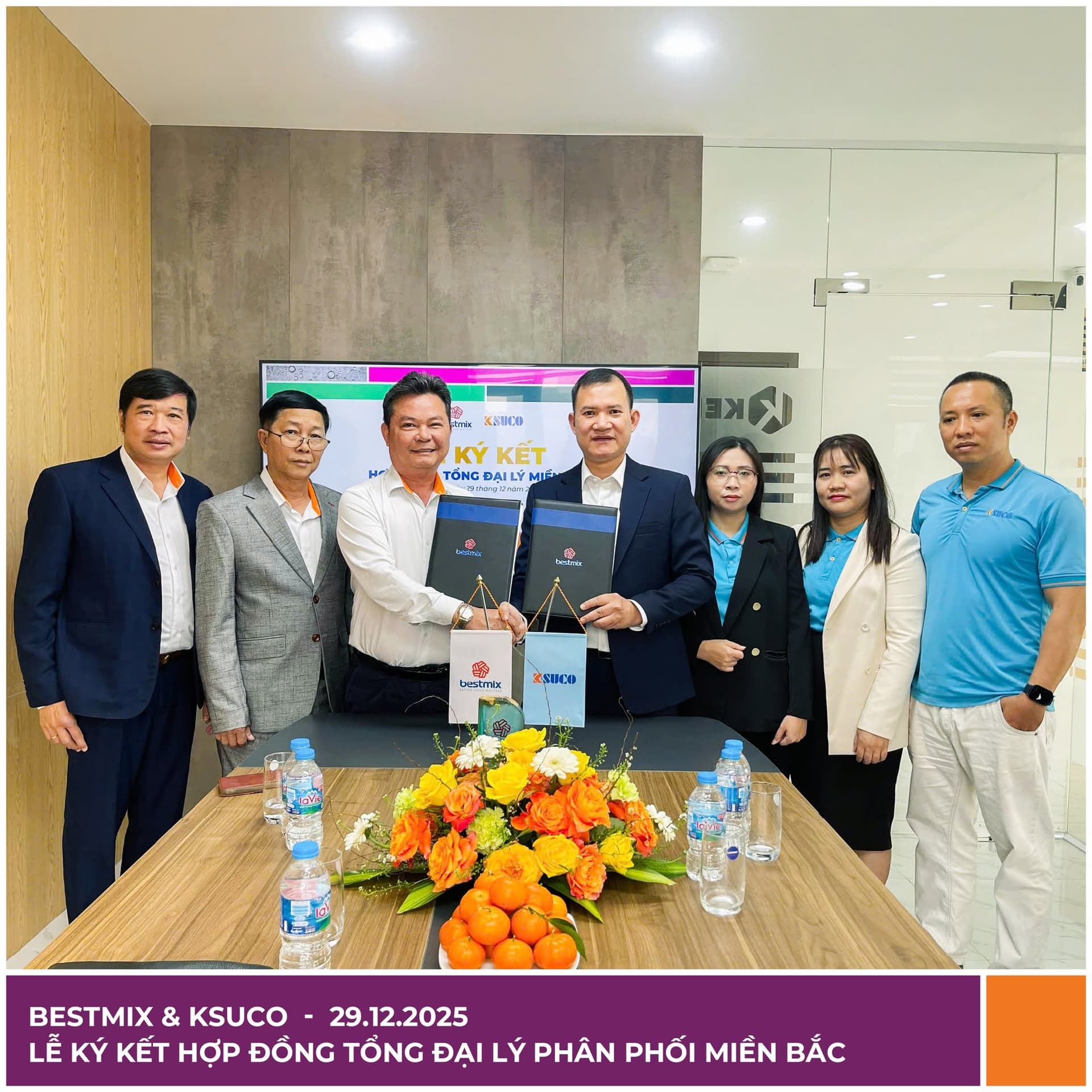 BESTMIX & KSUCO CHÍNH THỨC KÝ KẾT HỢP TÁC CHIẾN LƯỢC KHU VỰC MIỀN BẮC